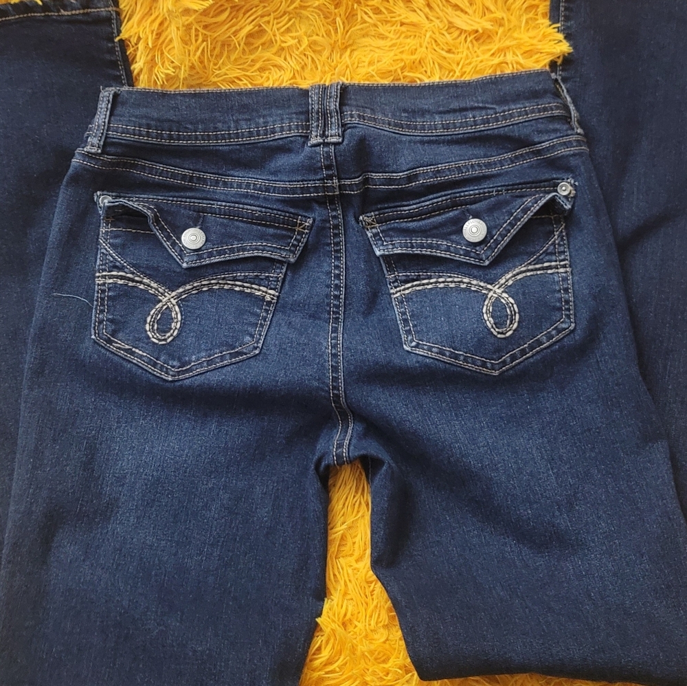 Wildflowers Dark Blue Boot Cut Jeans